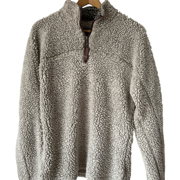 True Grit Unisex Frosted Tip 1/4 Zip Sherpa Fleece Pullover - Picture 13 of 16